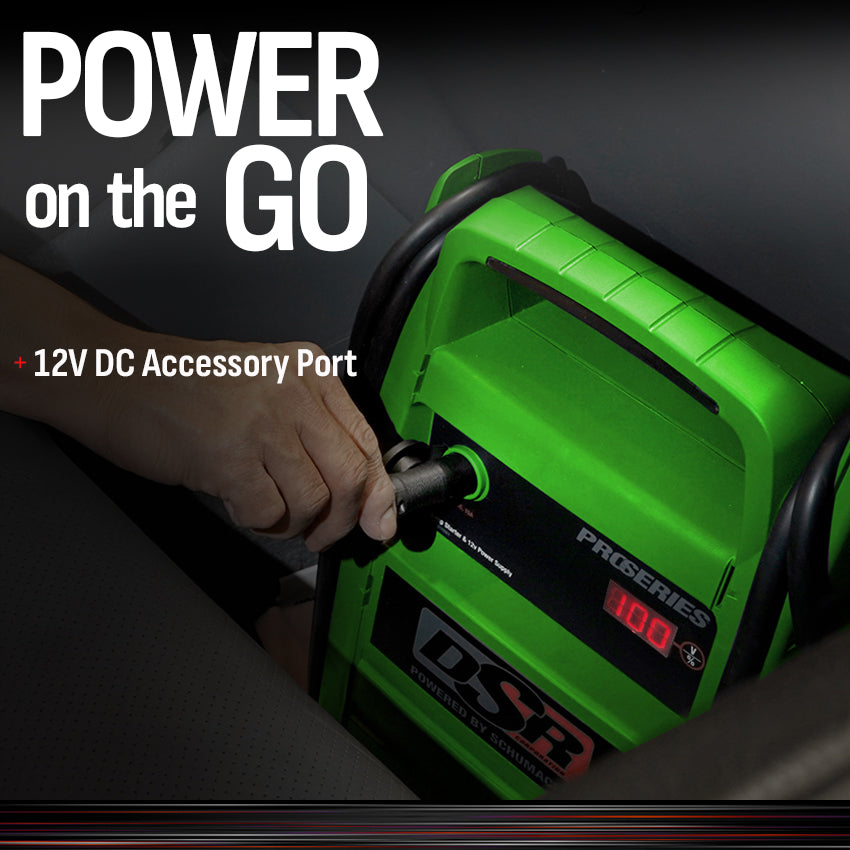 Schumacher Electric 2000A Car Battery Jump Starter and Portable Power Station, For 12V Batteries, Professional Grade, 12V DC Charging, For Automotive and Marine Batteries, DSR168G