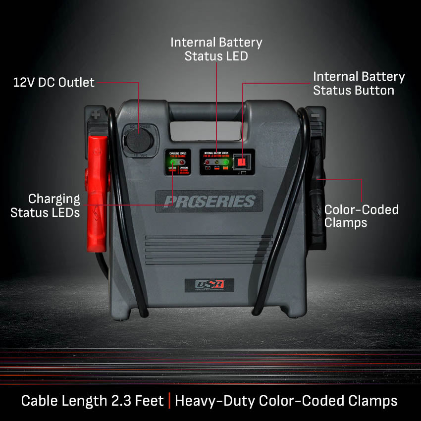 Schumacher Electric 1800A Car Battery Jump Starter and Portable Power Station, DSR Professional Grade, 12V DC Charging, For 12V/24V Automotive and Marine Batteries, DSR119