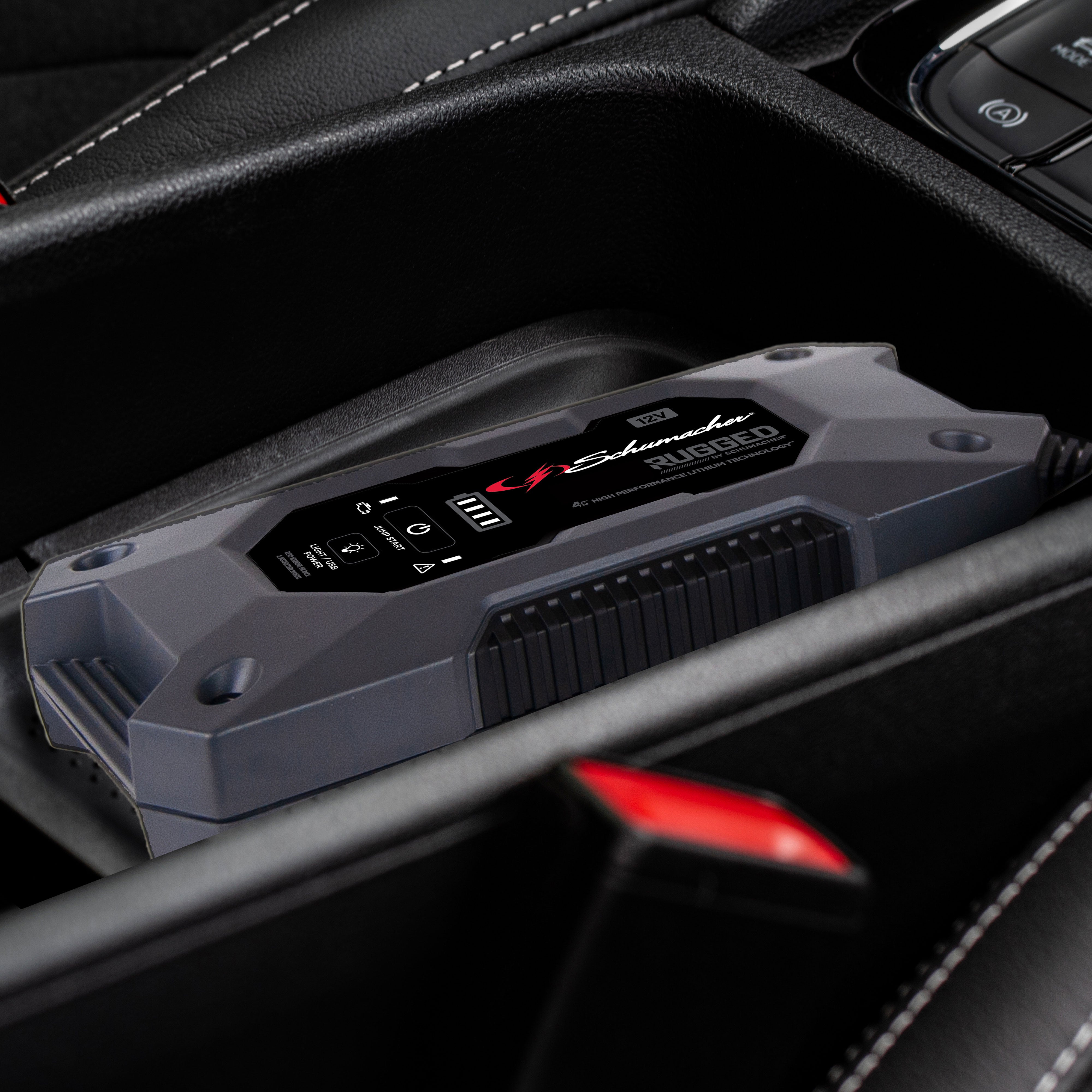 Schumacher 1500A Rugged Jump Starter and Portable Power Pack 12V DC car charger