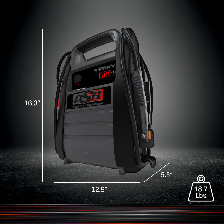 Schumacher Electric 2000A Car Battery Jump Starter and Portable Power Station, For 12V Batteries, Professional Grade, 12V DC Charging, For Automotive and Marine Batteries, DSR168