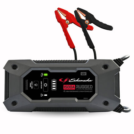 Schumacher 1500A Rugged Jump Starter and Portable Power Pack 12V DC car charger