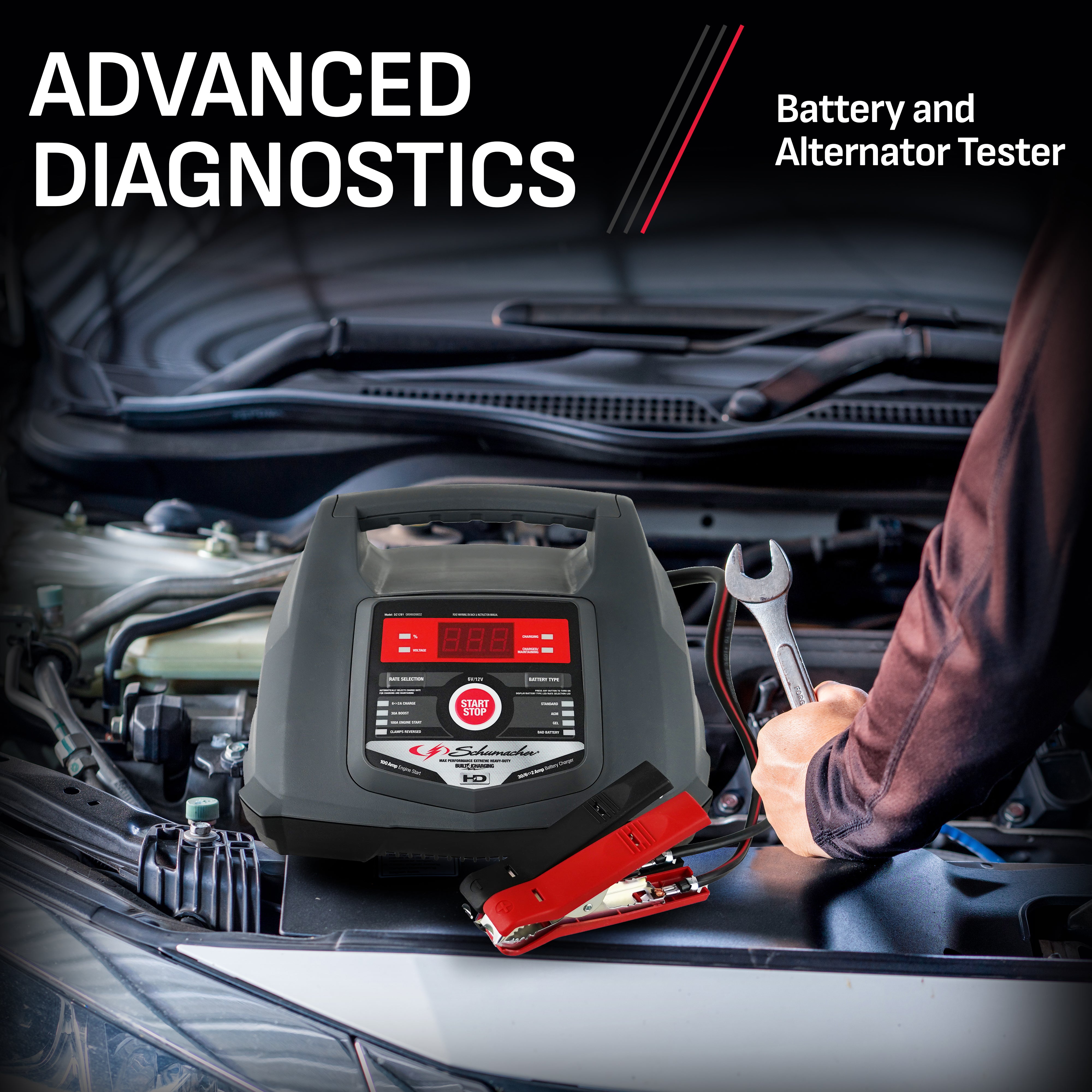 Schumacher Electric Charger / Starter / Maintainer and Auto Desulfator- 100 Amp/30 Amp, 6V/12V