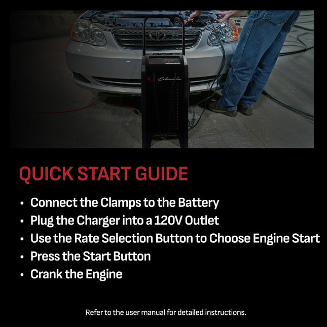 Schumacher Electric Battery Charger with Engine Starter, Boost, and Maintainer - 200 Amp/40 Amp, 12V - for Cars, Trucks, SUVs and RV Batteries