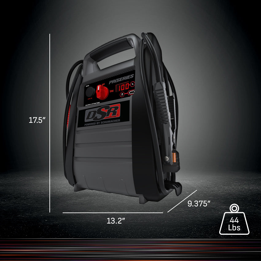 Schumacher Electric 4400A Car Battery Jump Starter and Portable Power Station, Professional Grade, 12V DC Charging and 2.1A USB Charging, For 12V/24V Automotive and Marine Batteries, DSR166